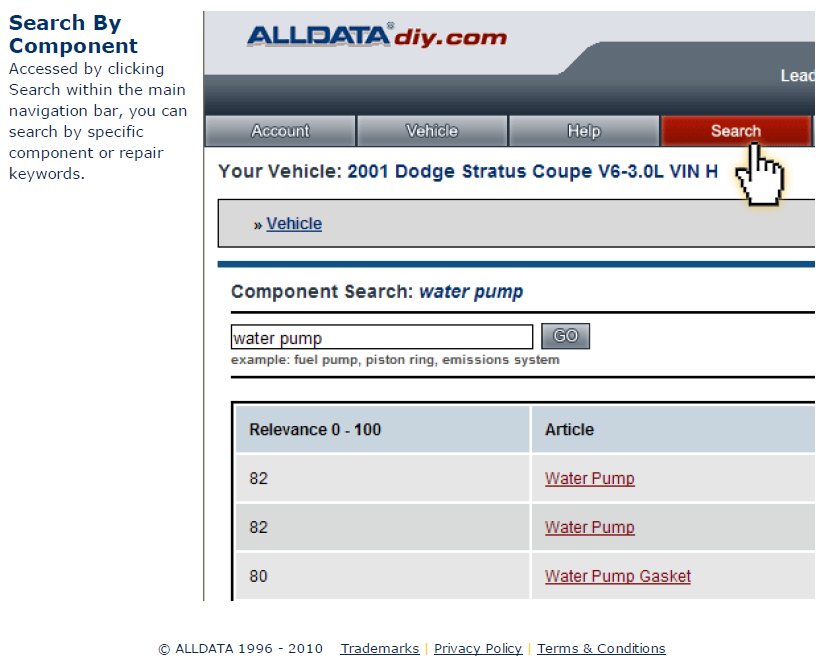 Repair record nissan